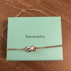 Tiffany & Co sterling silver infinity necklace